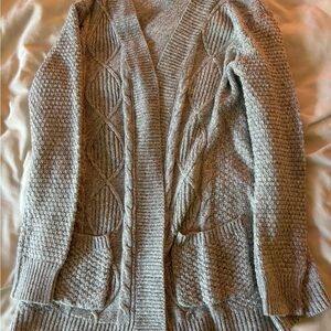 Gray cardigan